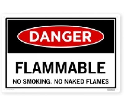 image of Flammable sign 
