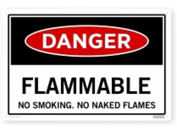 product image for Flammable sign 