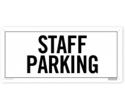 image of Staff Parking sign 