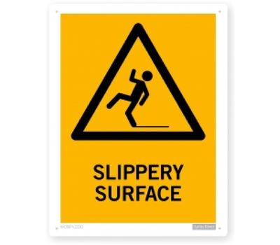 image of Slippery surface sign