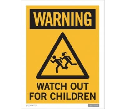 image of Watch out for children sign