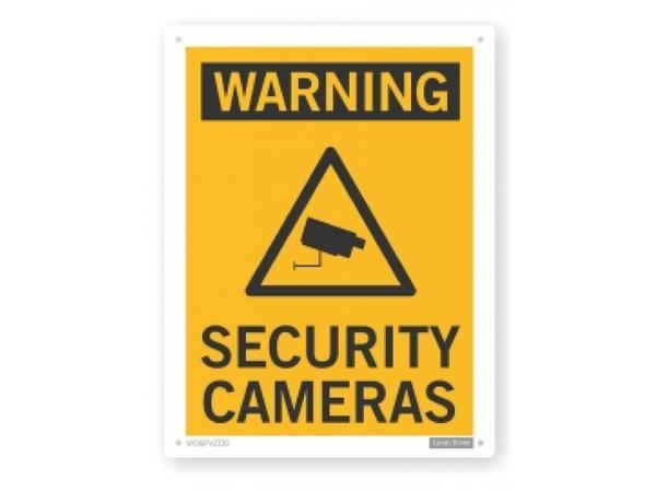 product image for Warning Security cameras sign