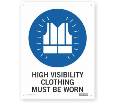 image of High Visibility clothing sign