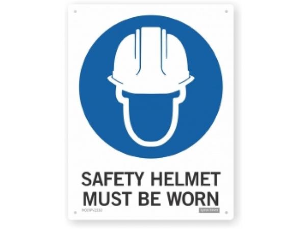 product image for Safety Helmet must be worn sign