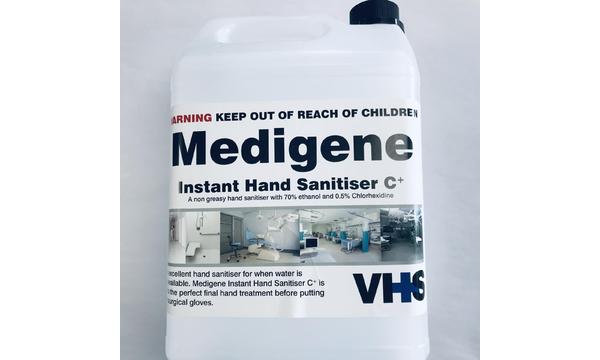gallery image of Medigene Instant hand Sanitiser Gel 70% alcohol 5L