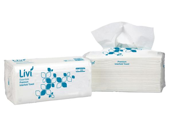 product image for Livi Essentials Self dispensing interfold Paper towels 1ply 1421