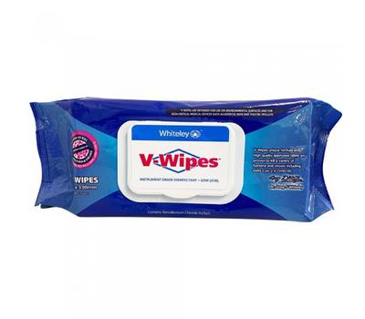 image of V Wipes hospital grade disinfectant wipes 50pk