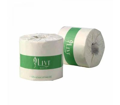image of Livi Basic 2PLY 400 Sheets Toilet Paper 48pk