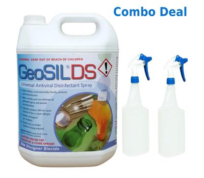 image of Geosil Ds Anti-Viral Disinfectant 5L - Combo Deal with 2 X 1L trigger bottles