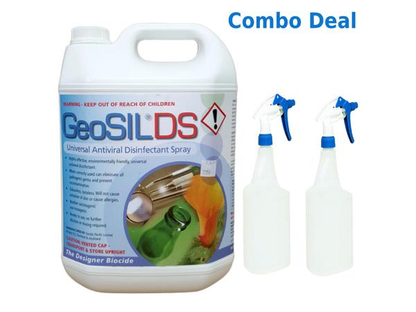 product image for Geosil Ds Anti-Viral Disinfectant 5L - Combo Deal with 2 X 1L trigger bottles
