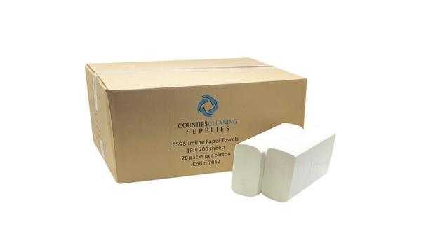 gallery image of CCS Slimline hand paper towel 1 Ply 200 sheets 