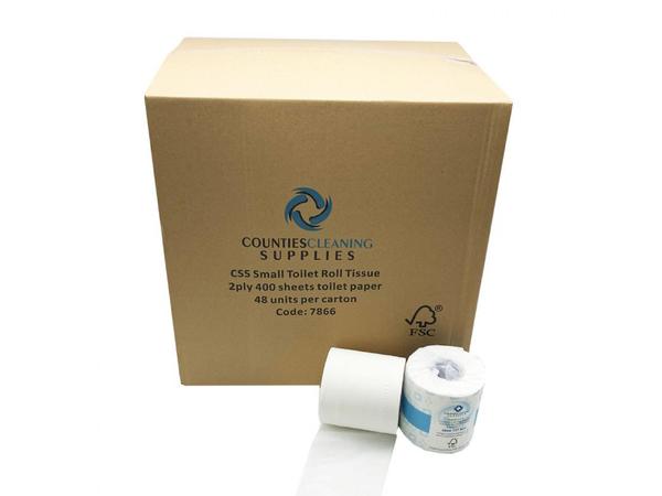 product image for CCS 2 PLY 400 Sheet Wrapped Toilet Rolls 48 pack