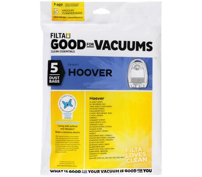 image of HOOVER MICROFIBRE VACUUM CLEANER BAGS 5 PACK (F027)