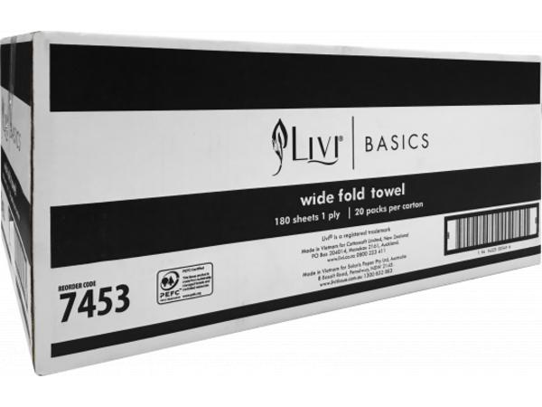 product image for Livi Basics Widefold Paper towels 180 sheets 7453