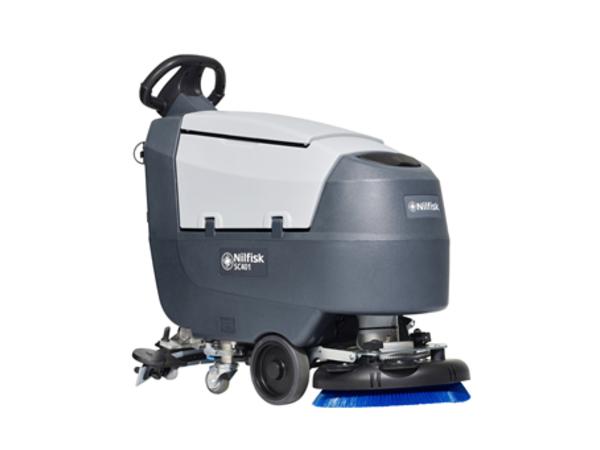 product image for Nilfisk SC401 Battery Walk Behind Scrubber Dryer 
