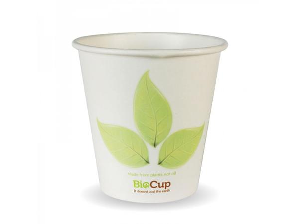 product image for Biopak Single Wall Hot Leaf Cup 230ml / 6oz (80mm)