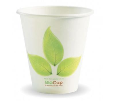 image of Biopak Single Wall Hot Leaf Cup 280ml / 8oz (90mm)