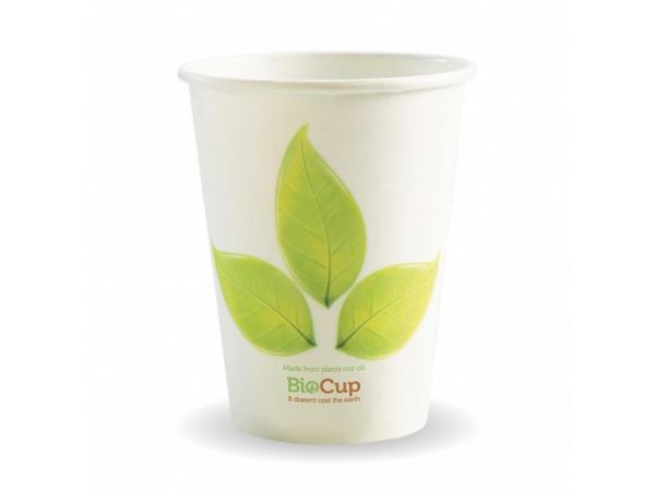 product image for Biopak Single Wall Hot Leaf Cup 390ml / 12oz (90mm)