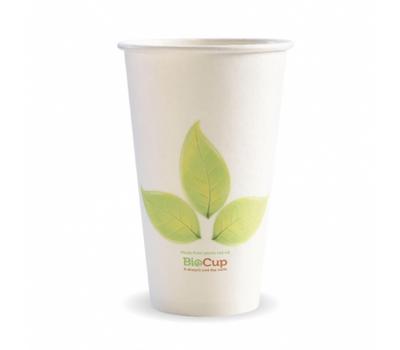 image of Biopak Single Wall Hot Leaf Cup 510ml / 16oz (90mm) 