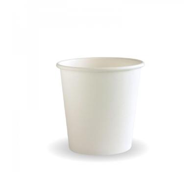 image of Biopak Single Wall Hot White Cup 120ml / 4oz (63mm)