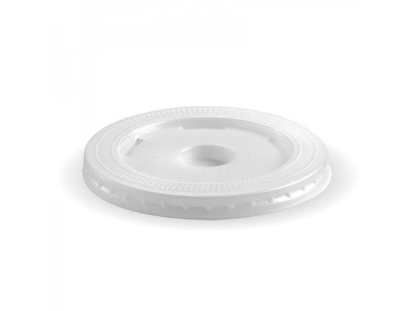 product image for 90mm PS White Large Straw-Slot Lid