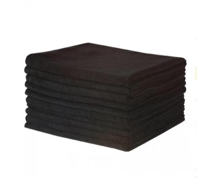 image of COMMERCIAL MICROFIBRE CLEANING CLOTH BLACK 40CM X 40CM Each