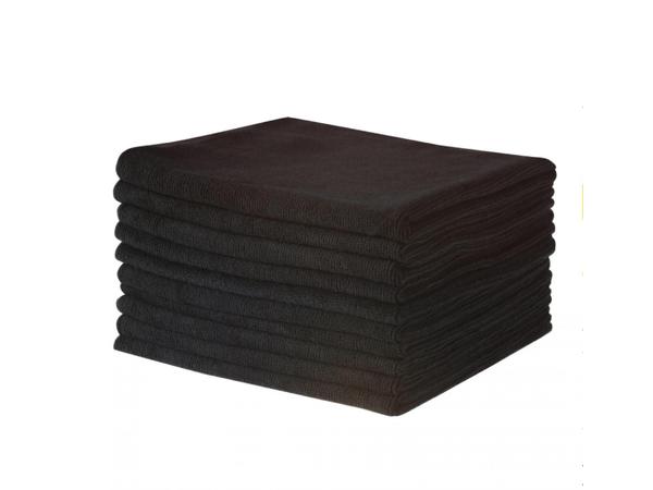 product image for COMMERCIAL MICROFIBRE CLEANING CLOTH BLACK 40CM X 40CM Each