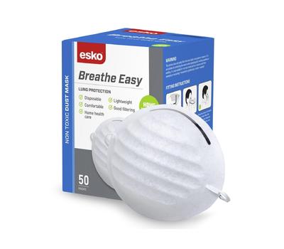 image of Esko BreatheEasy Nuisance Dust Mask 50 pack
