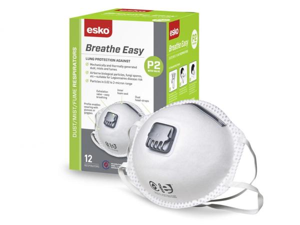 product image for Esko BreatheEasy P2 Valved Mask 12 pack
