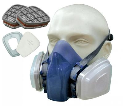 image of Silicone Reusable Half Mask, A1 Cart, P2 Filter - Blister