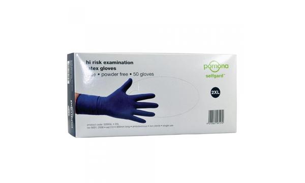 gallery image of Pomona High Risk Powder Free Latex Gloves 50 pack Large