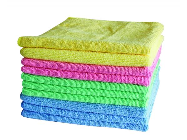 product image for COMMERCIAL MICROFIBRE CLEANING CLOTH START UP PACK (3 BLUE/3 GREEN/2 PINK/2 YELLOW) 10 PACK