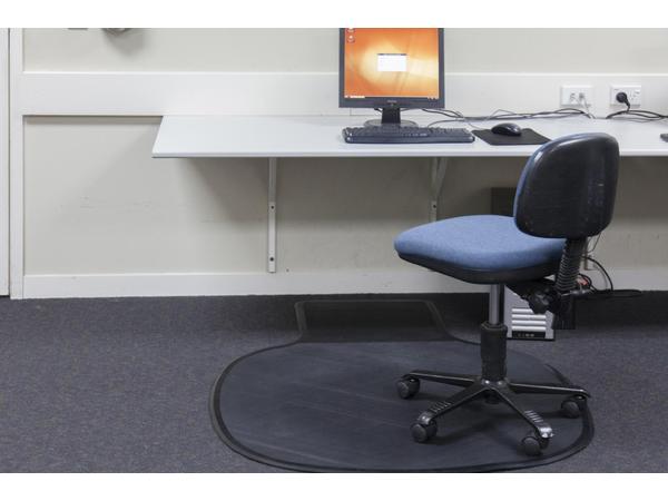 product image for Rubber Chairmat 1450 x 1140mm Black