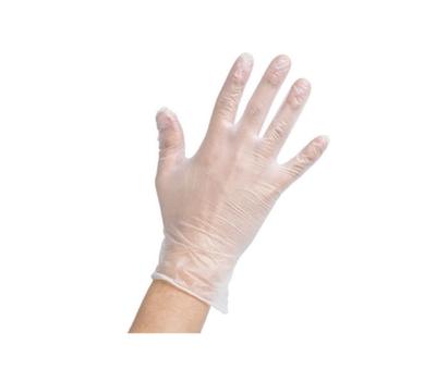 image of Vinyl  Gloves Clear powder free 100 pack XL