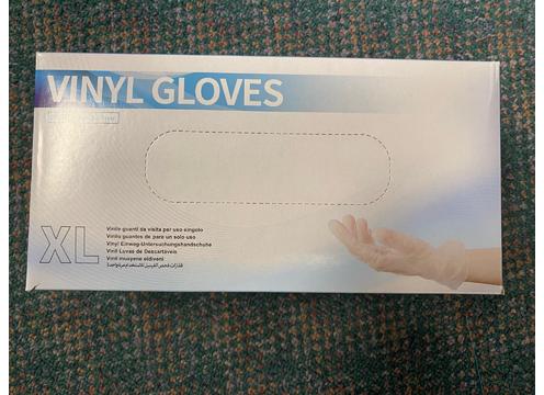 gallery image of Vinyl  Gloves Clear powder free 100 pack XL