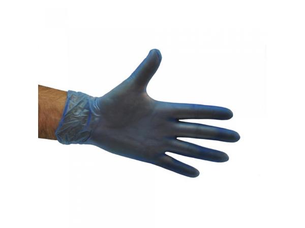 product image for Vinyl Blue Powder Free Gloves 100 pack - Medium