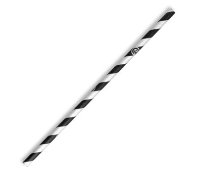 image of Regular Stripe paper straw 6MM Biostraw