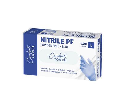 image of Comfort Touch Blue Nitrile Powder Free Gloves 100 pack
