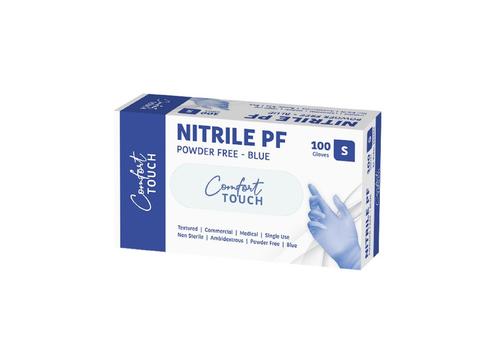 gallery image of Comfort Touch Blue Nitrile Powder Free Gloves 100 pack