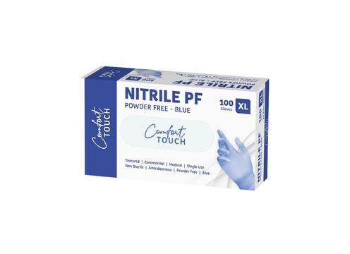 gallery image of Comfort Touch Blue Nitrile Powder Free Gloves 100 pack