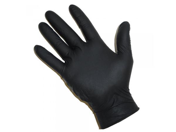 product image for Comfort Touch Black Nitrile Gloves Powder Free 100 pack